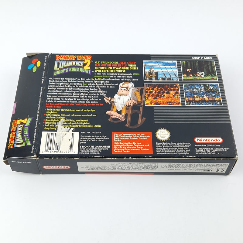 Super Nintendo Spiel : Donkey Kong Country 2 - Modul Anleitung OVP SNES PAL NOE