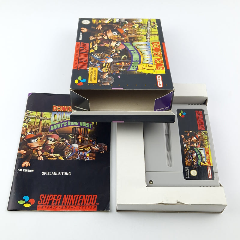Super Nintendo Spiel : Donkey Kong Country 2 - Modul Anleitung OVP SNES PAL NOE