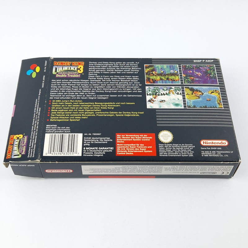 Super Nintendo Spiel : Donkey Kong Country 3 - Modul Anleitung OVP SNES PAL NOE