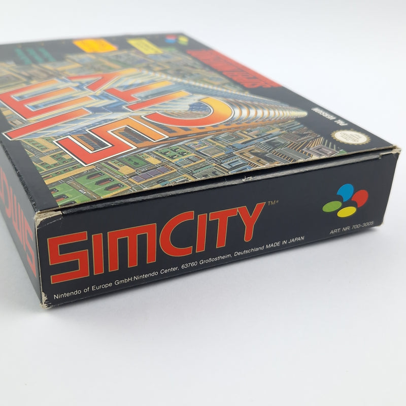 Super Nintendo Spiel : Sim City - Modul Anleitung OVP SNES PAL NOE