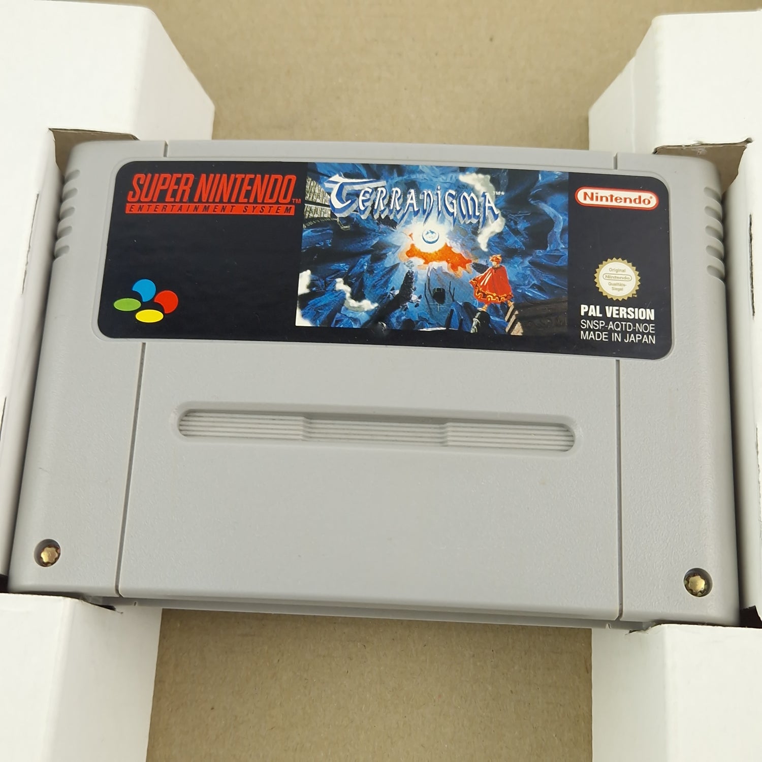 Super Nintendo Spiel : Terranigma - Modul Anleitung OVP cib Big Box SNES PAL NOE