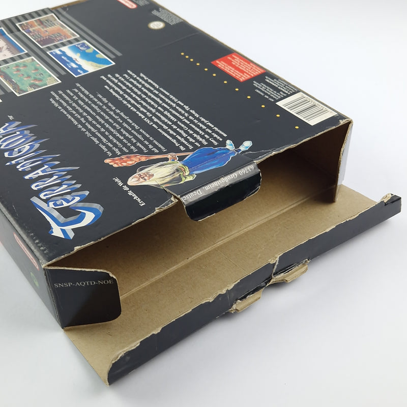 Super Nintendo Game: Terranigma - Module Instructions OVP cib Big Box SNES PAL NOE