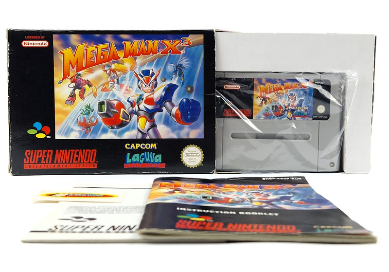 Super Nintendo Spiel : Mega Man X3 - SNES OVP cib PAL EUR / Rockman - Mega Man