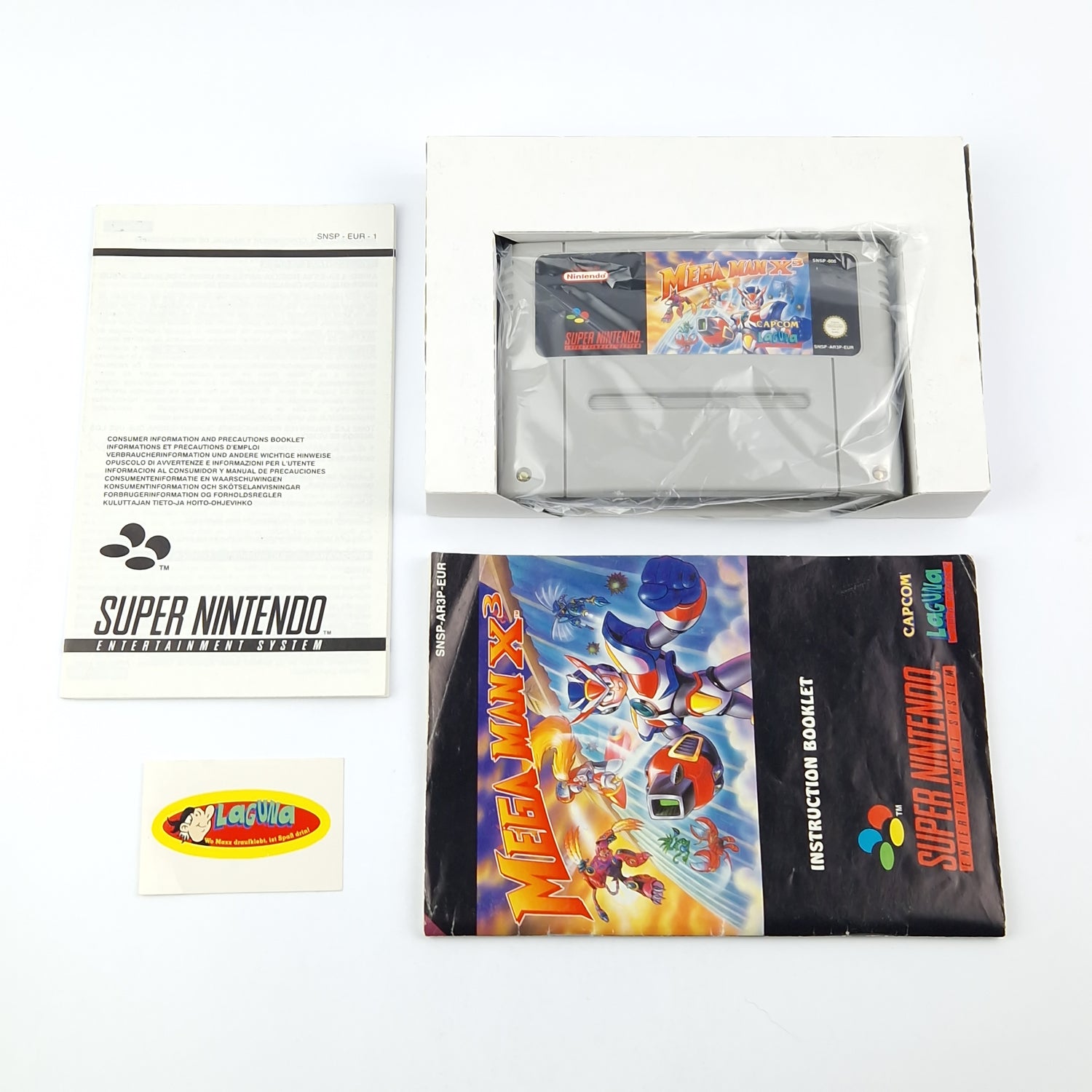 Super Nintendo Spiel : Mega Man X3 - SNES OVP cib PAL EUR / Rockman - Mega Man