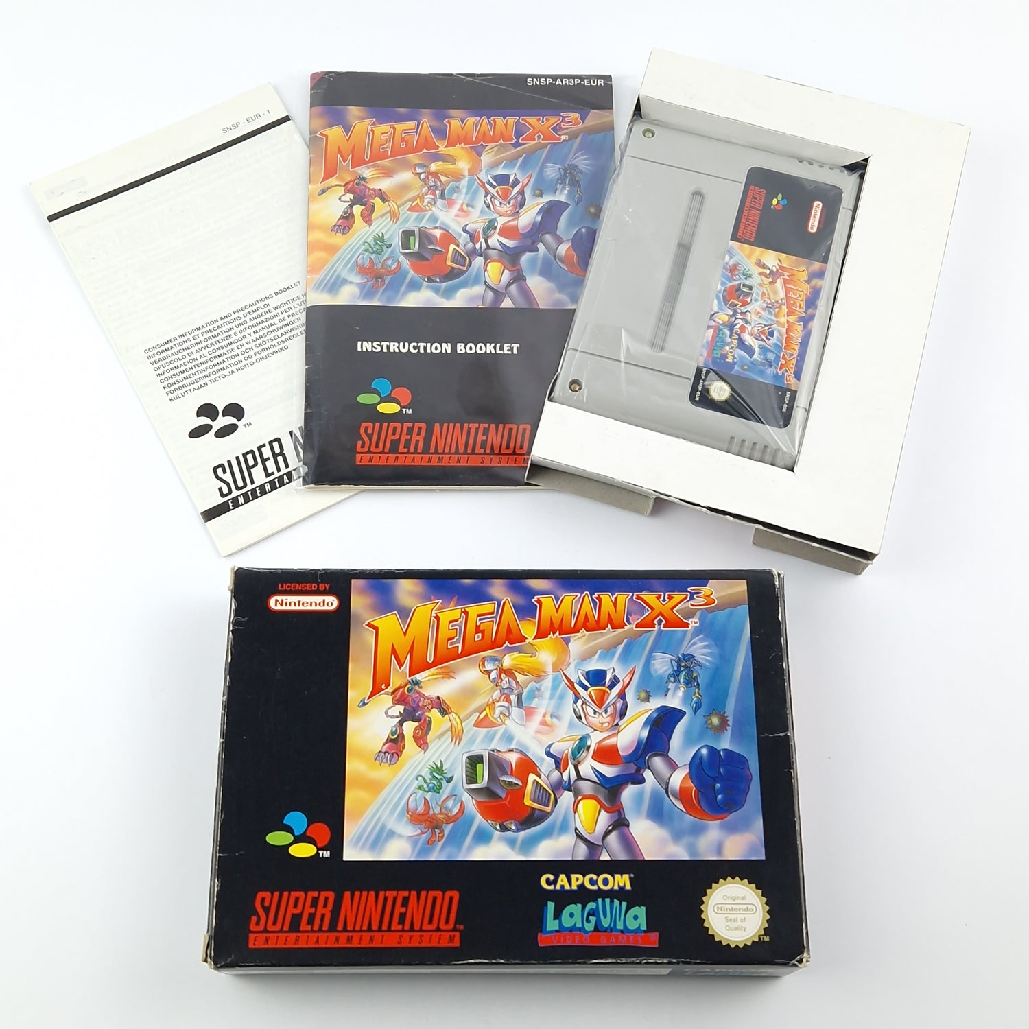 Super Nintendo Game: Mega Man X3 - SNES OVP cib PAL EUR / Rockman - Mega Man