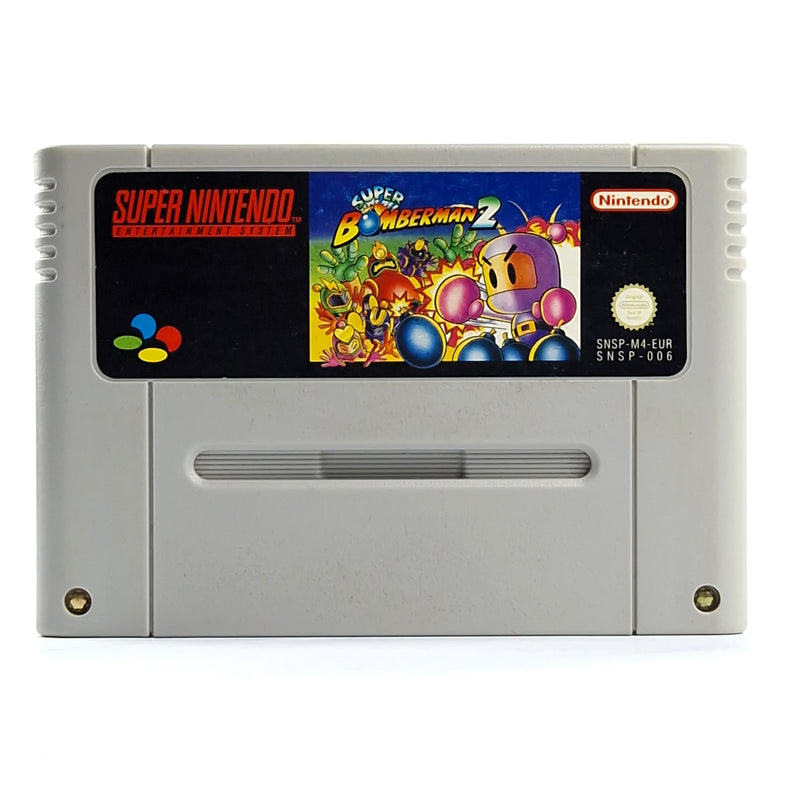 Super Nintendo Spiel : Super Bomberman 2 - Modul / Cartridge SNES PAL EUR