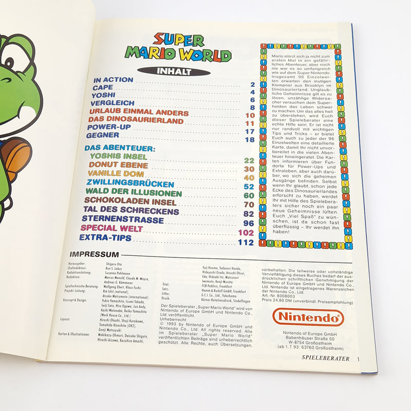 Super Nintendo Spieleberater : Super Mario World - SNES Lösungsbuch Guide SMW