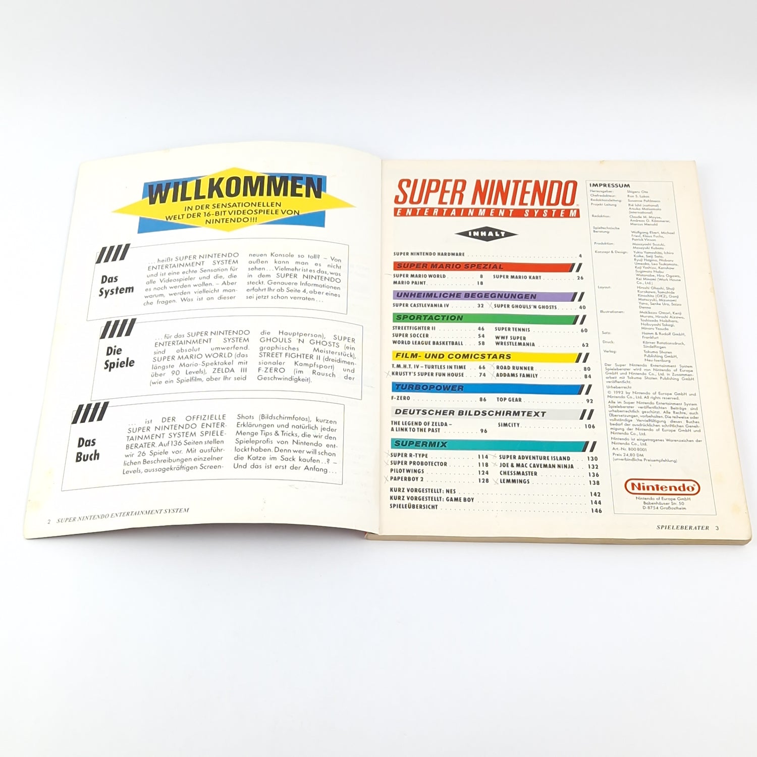 The Official Super Nintendo Game Advisor - SNES Solution Book Guide Book