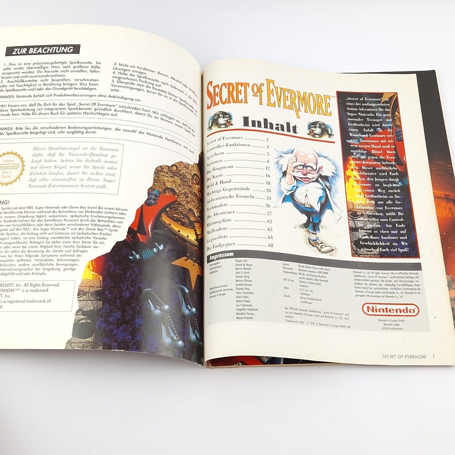 Super Nintendo Spieleberater : Secret of Evermore - SNES Lösungsbuch
