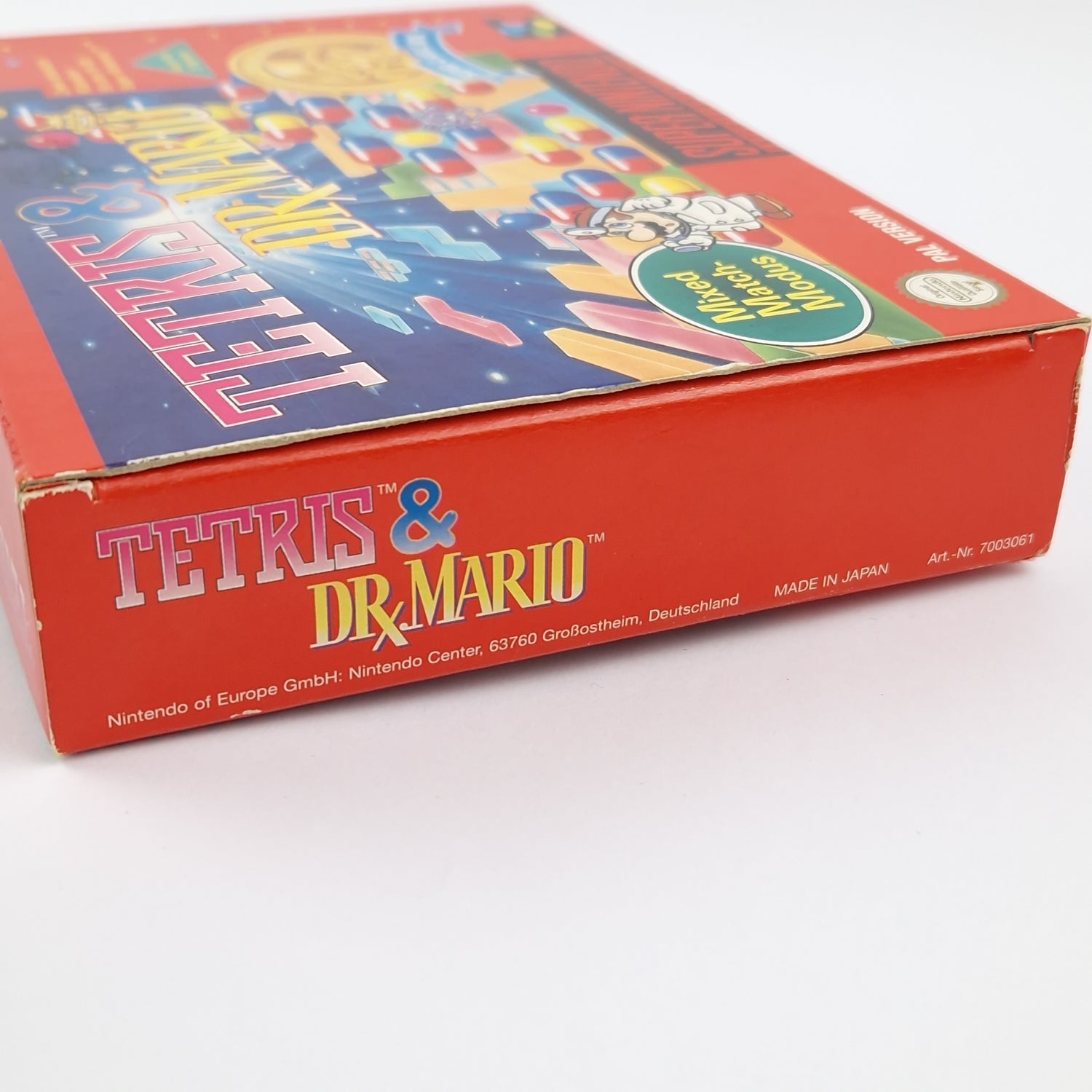 Super Nintendo Game: Tetris & Dr. Mario - Module Instructions OVP cib / SNES PAL