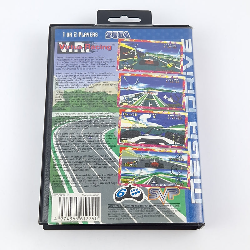 Sega Mega Drive Game: VR Virtua Racing - Module Instructions OVP cib / PAL MD