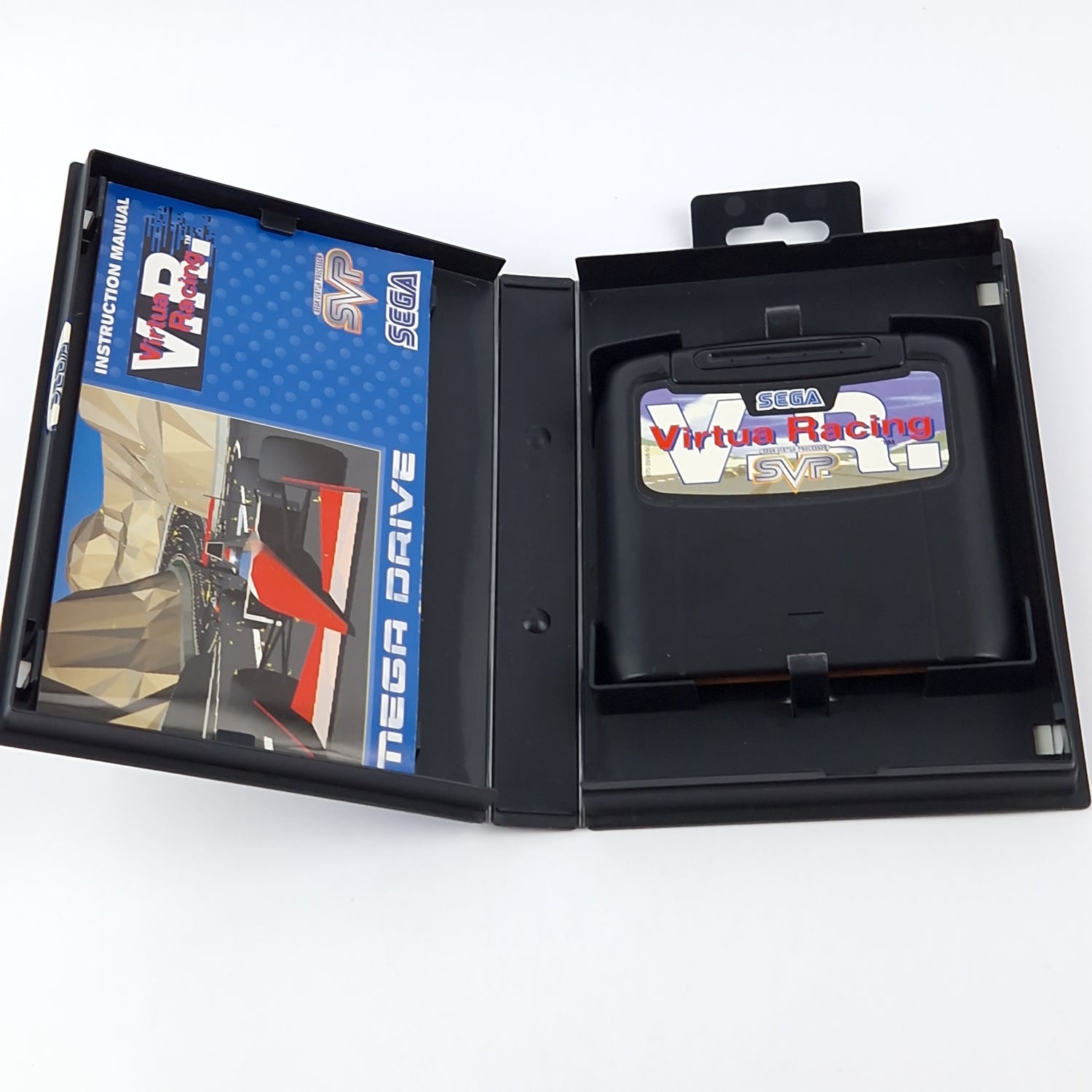 Sega Mega Drive Game: VR Virtua Racing - Module Instructions OVP cib / PAL MD