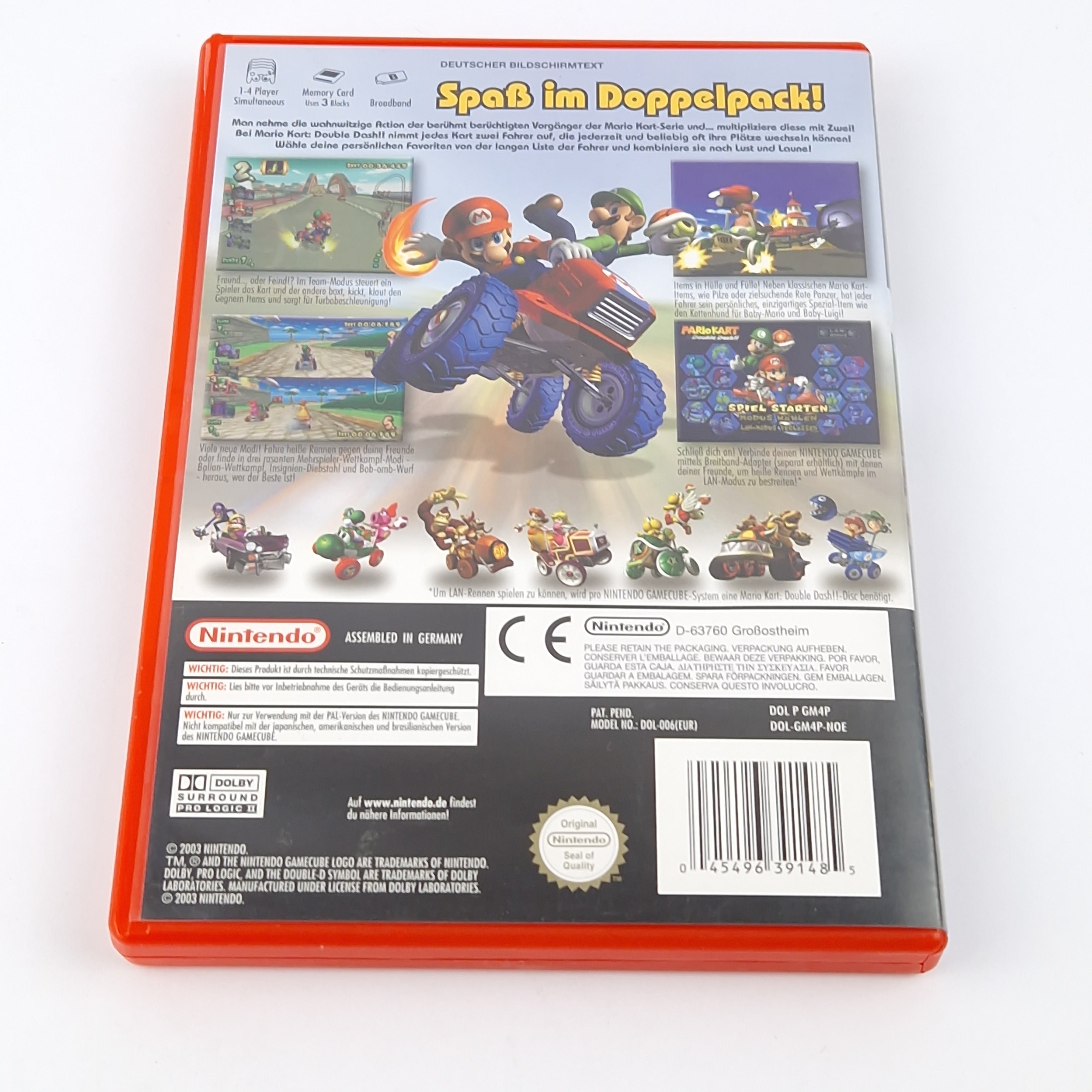 Nintendo Gamecube Spiel : Mario Kart Double Dash - CD Anleitung OVP cib / PAL