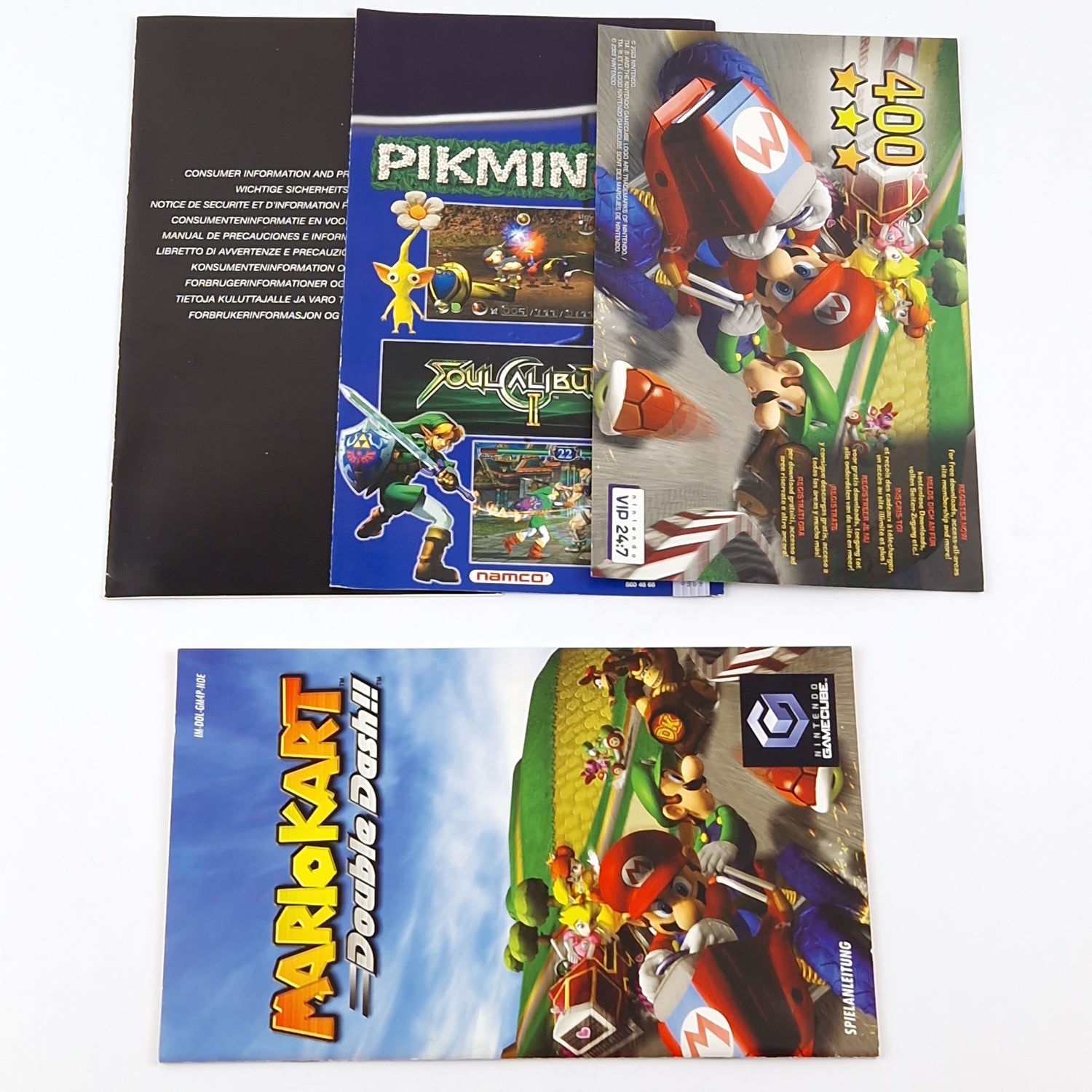 Nintendo Gamecube game: Mario Kart Double Dash - CD instructions OVP cib / PAL