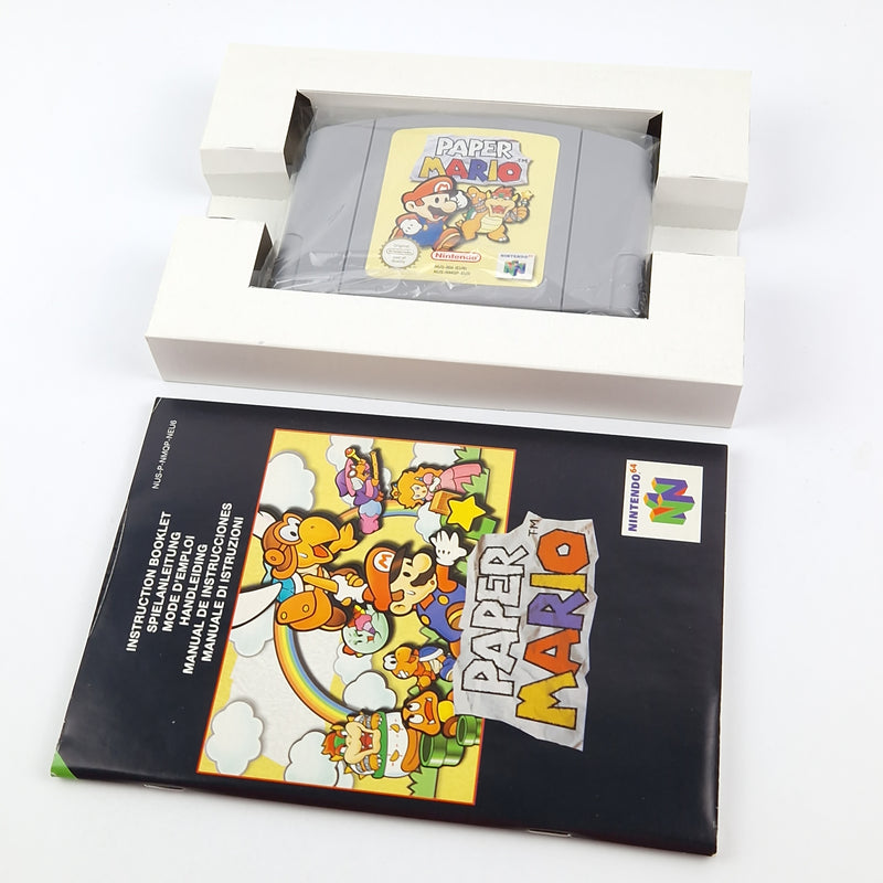 Nintendo 64 Spiel : Paper Mario - Modul Anleitung OVP cib / N64 PAL Game