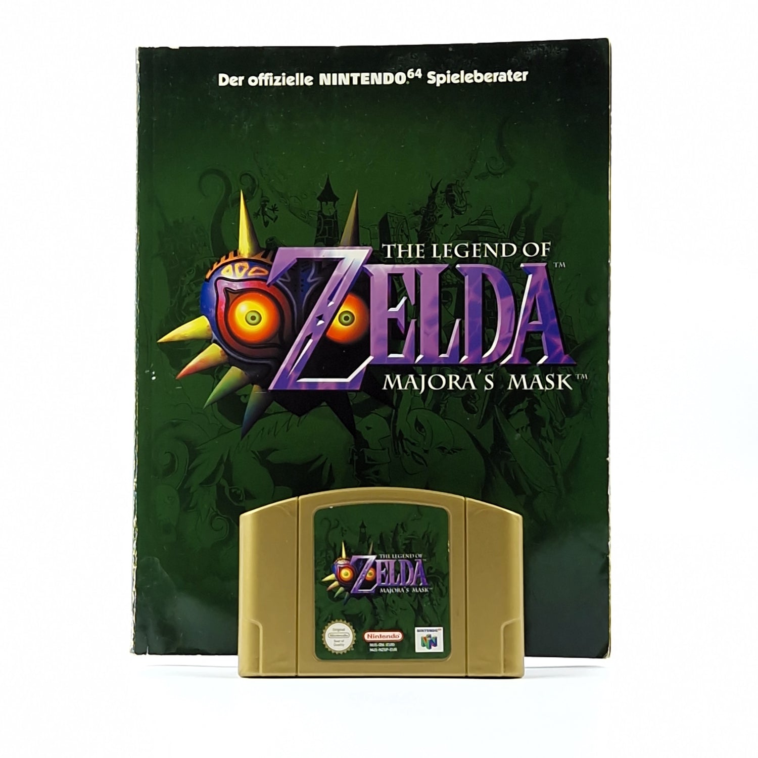 Nintendo 64 Spiel : Zelda Majoras Mask + Spieleberater / Lösungsbuch - N64 Modul