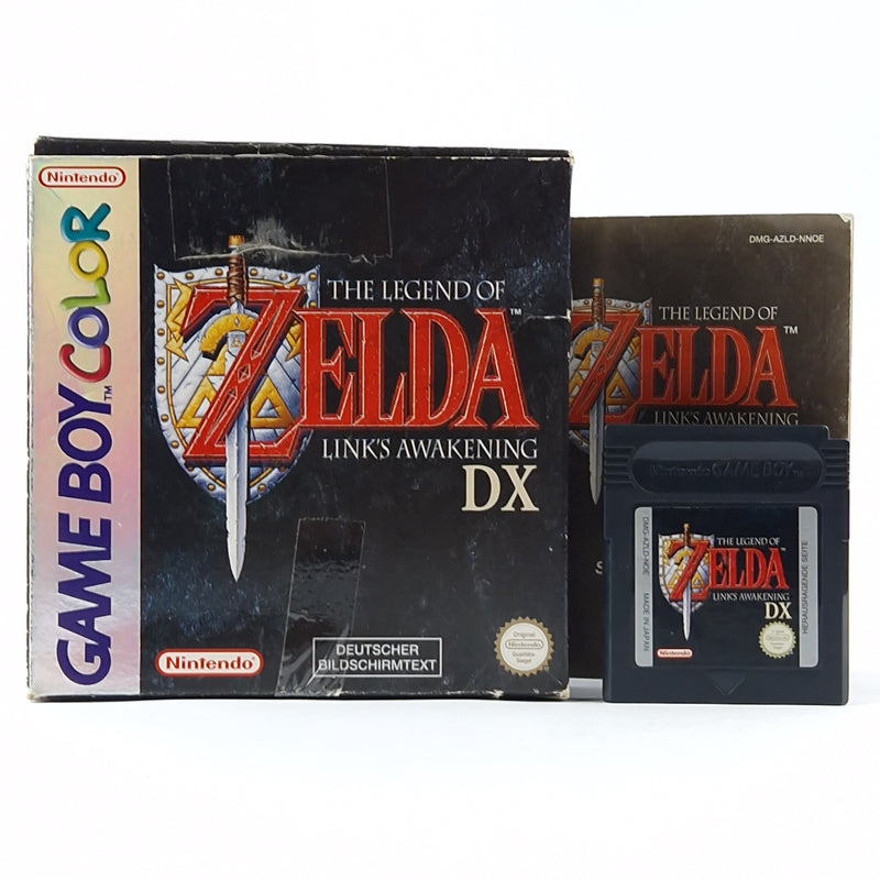 Nintendo Game Boy Color Game: The Legend of Zelda Links Awakening DX - OVP PAL