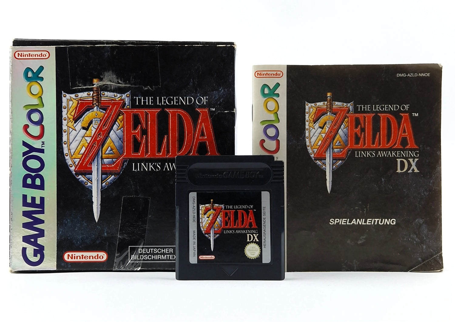 Nintendo Game Boy Color Spiel : The Legend of Zelda Links Awakening DX - OVP PAL
