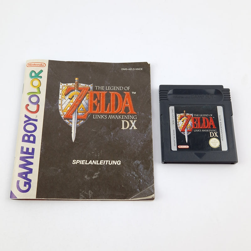 Nintendo Game Boy Color Game: The Legend of Zelda Links Awakening DX - OVP PAL