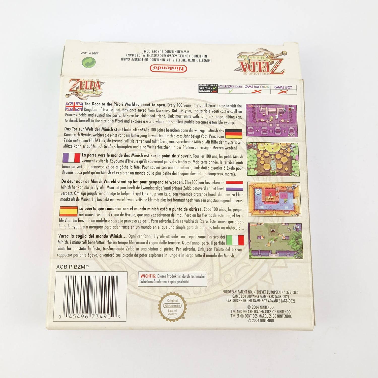 Nintendo Game Boy Advance Spiel : The Legend of Zelda The Minish Cap - GBA OVP