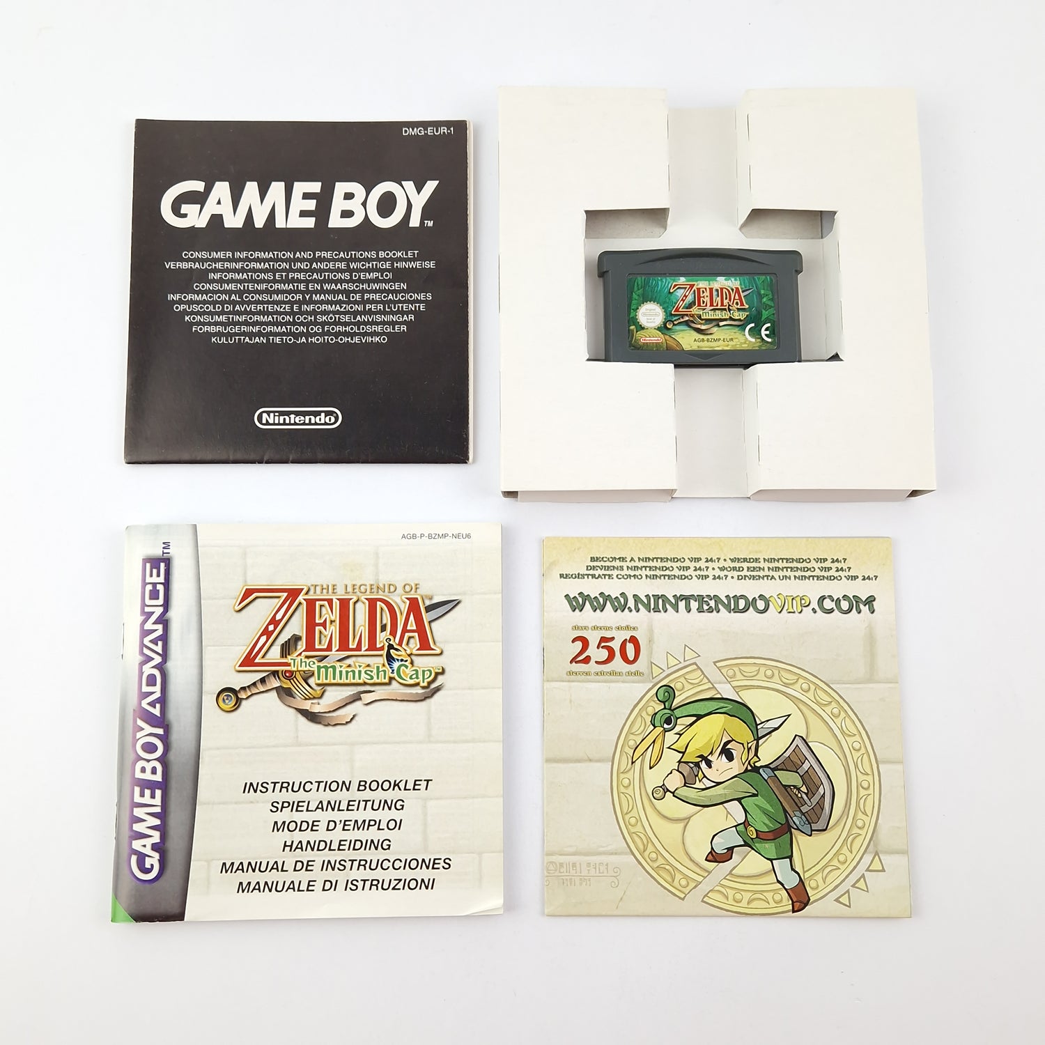 Nintendo Game Boy Advance Game: The Legend of Zelda The Minish Cap - GBA OVP