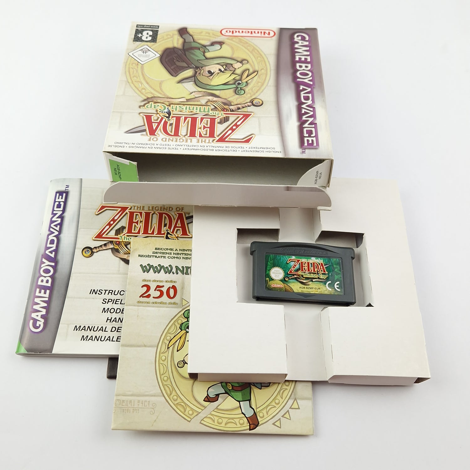 Nintendo Game Boy Advance Game: The Legend of Zelda The Minish Cap - GBA OVP