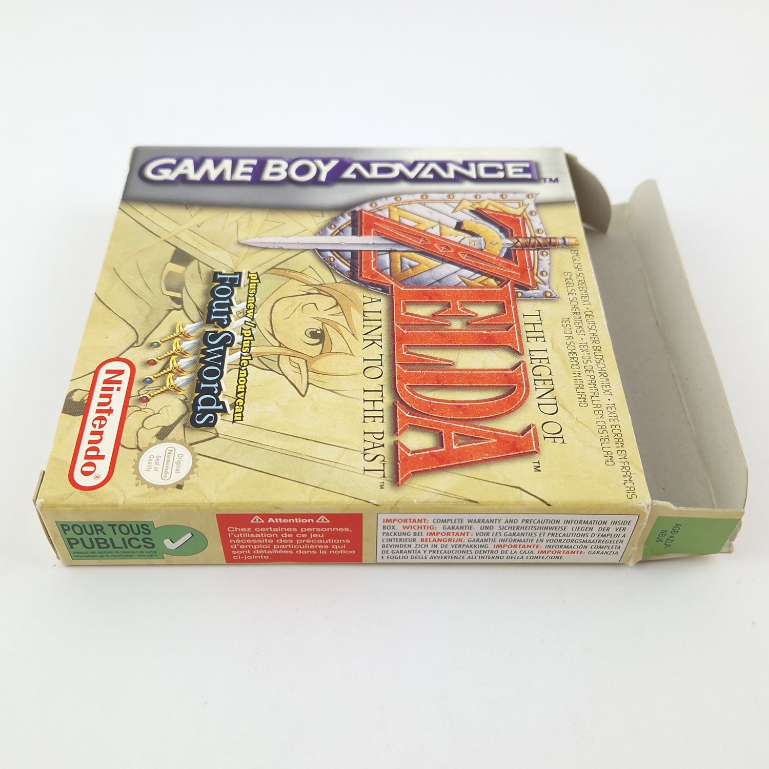 Nintendo Game Boy Advance game: The Legend of Zelda a link to the Past - original packaging