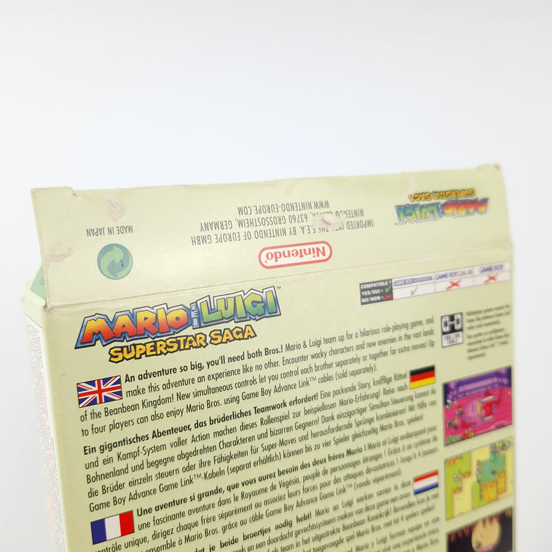 Nintendo Game Boy Advance Game: Mario &amp; Luigi Superstar Saga - OVP GBA PAL