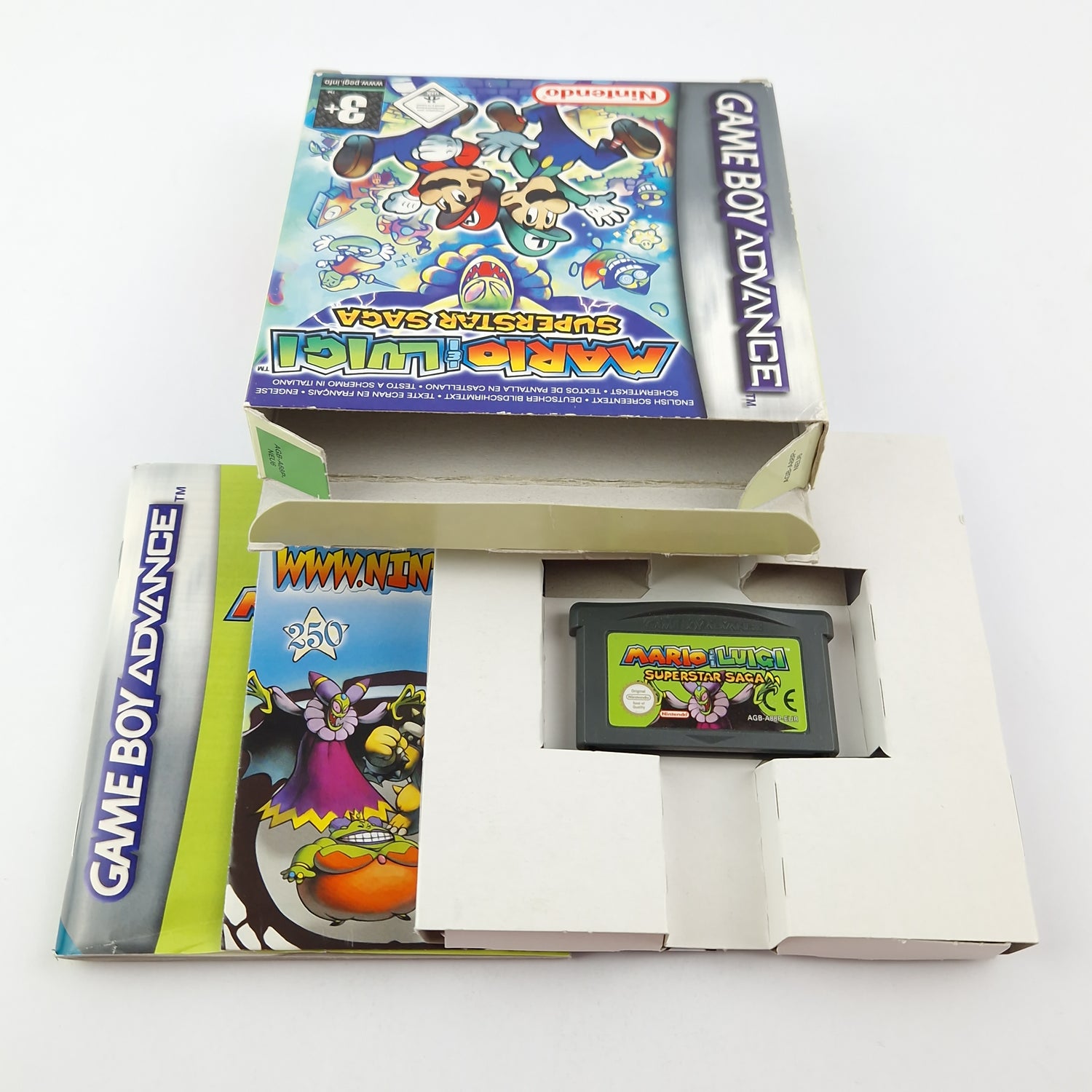 Nintendo Game Boy Advance Spiel : Mario & Luigi Superstar Saga - OVP GBA PAL
