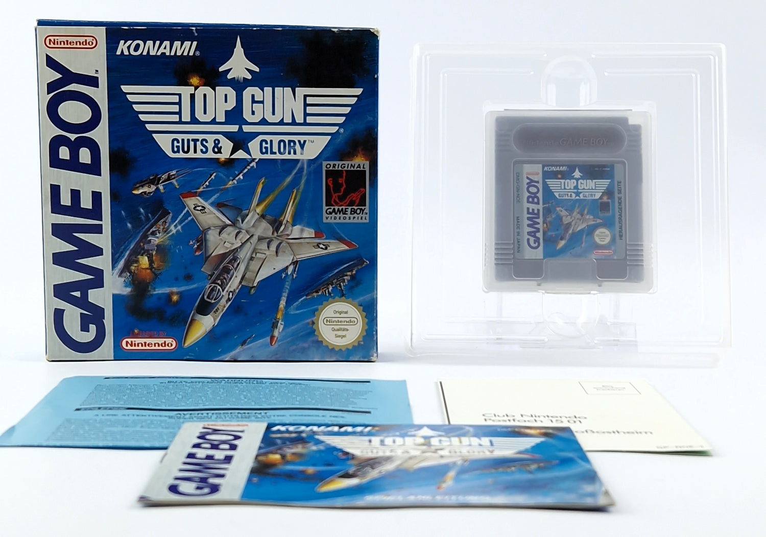 Nintendo Game Boy Game: Top Gun Guts & Glory - Module Instructions OVP cib GAMEBOY