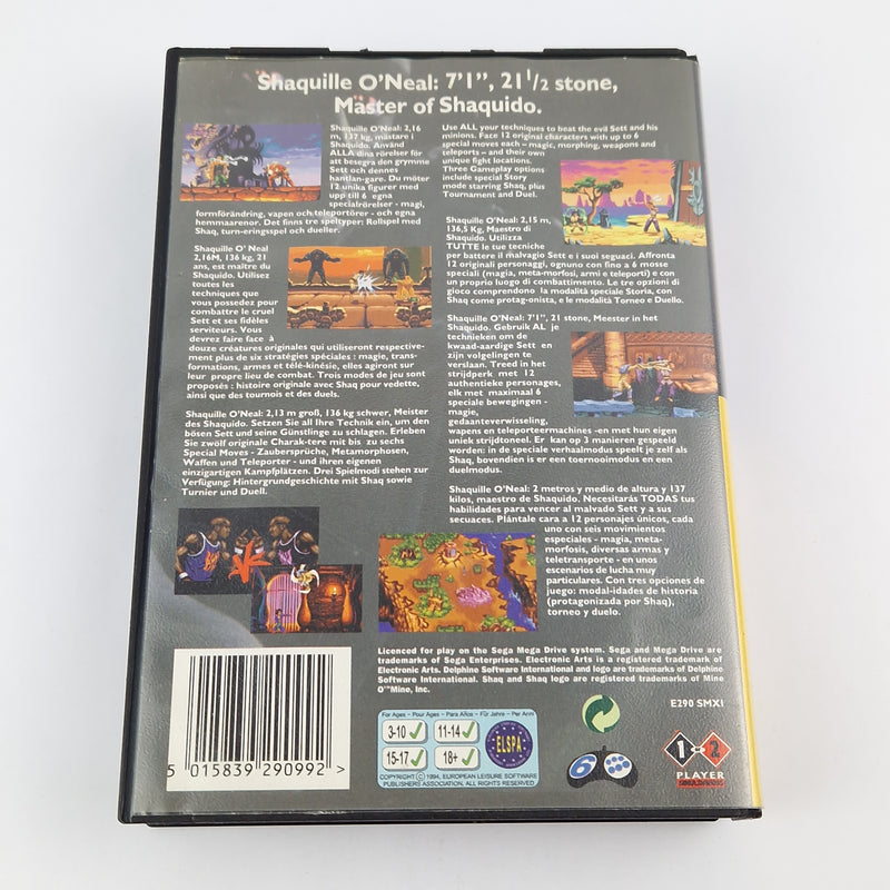 Sega Mega Drive Game: Shaq-Fu - Module Instructions OVP cib / MD PAL Game