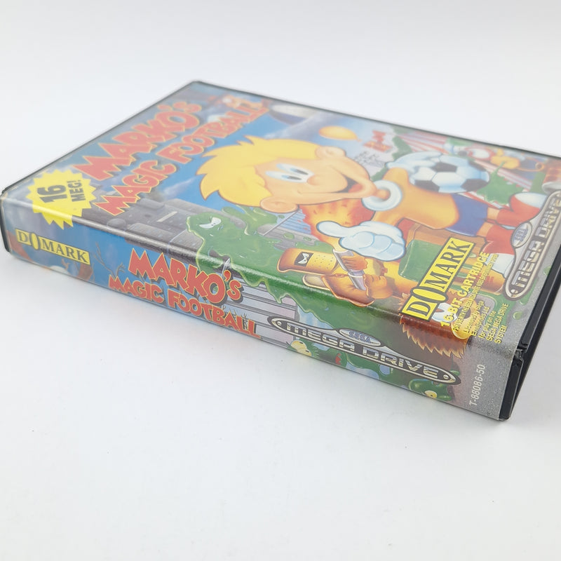 Sega Mega Drive Game: Markos Magic Football - Module Instructions OVP cib PAL