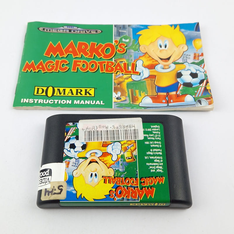 Sega Mega Drive Spiel : Markos Magic Football - Modul Anleitung OVP cib PAL