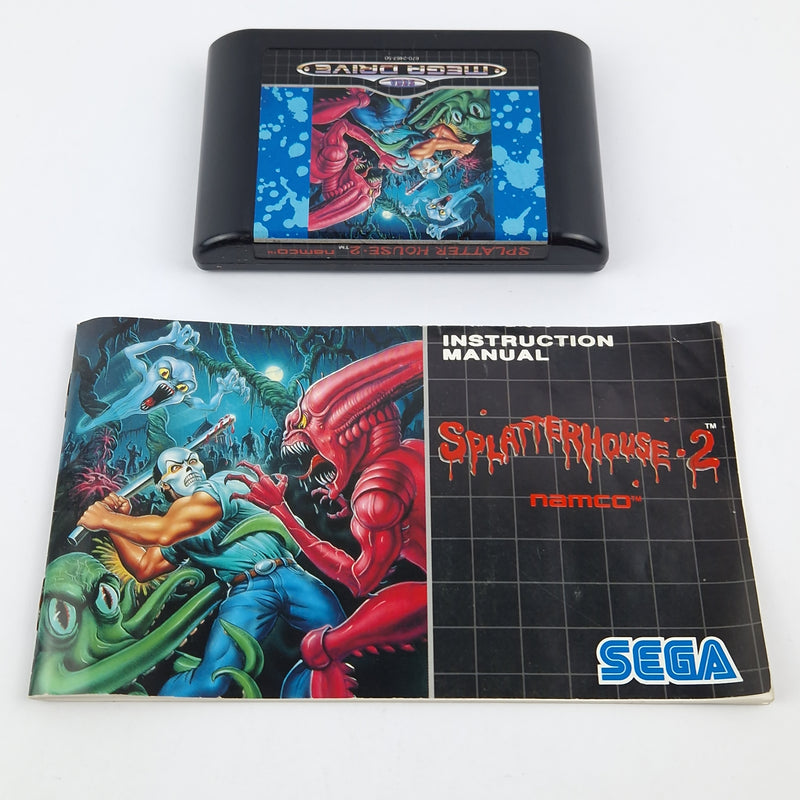 Sega Mega Drive Spiel : Splatterhouse 2 - Modul Anleitung OVP cib / PAL MD