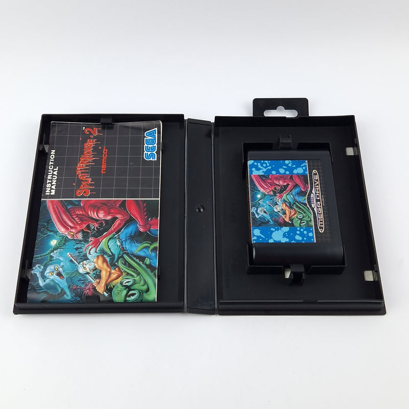 Sega Mega Drive Game: Splatterhouse 2 - Module Instructions OVP cib / PAL MD