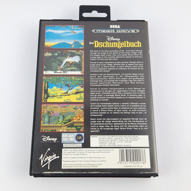 Sega Mega Drive Game: Disney The Jungle Book - Module Instructions OVP cib PAL