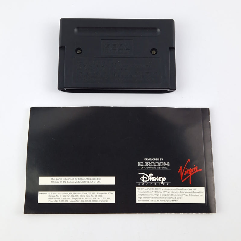 Sega Mega Drive Game: Disney The Jungle Book - Module Instructions OVP cib PAL