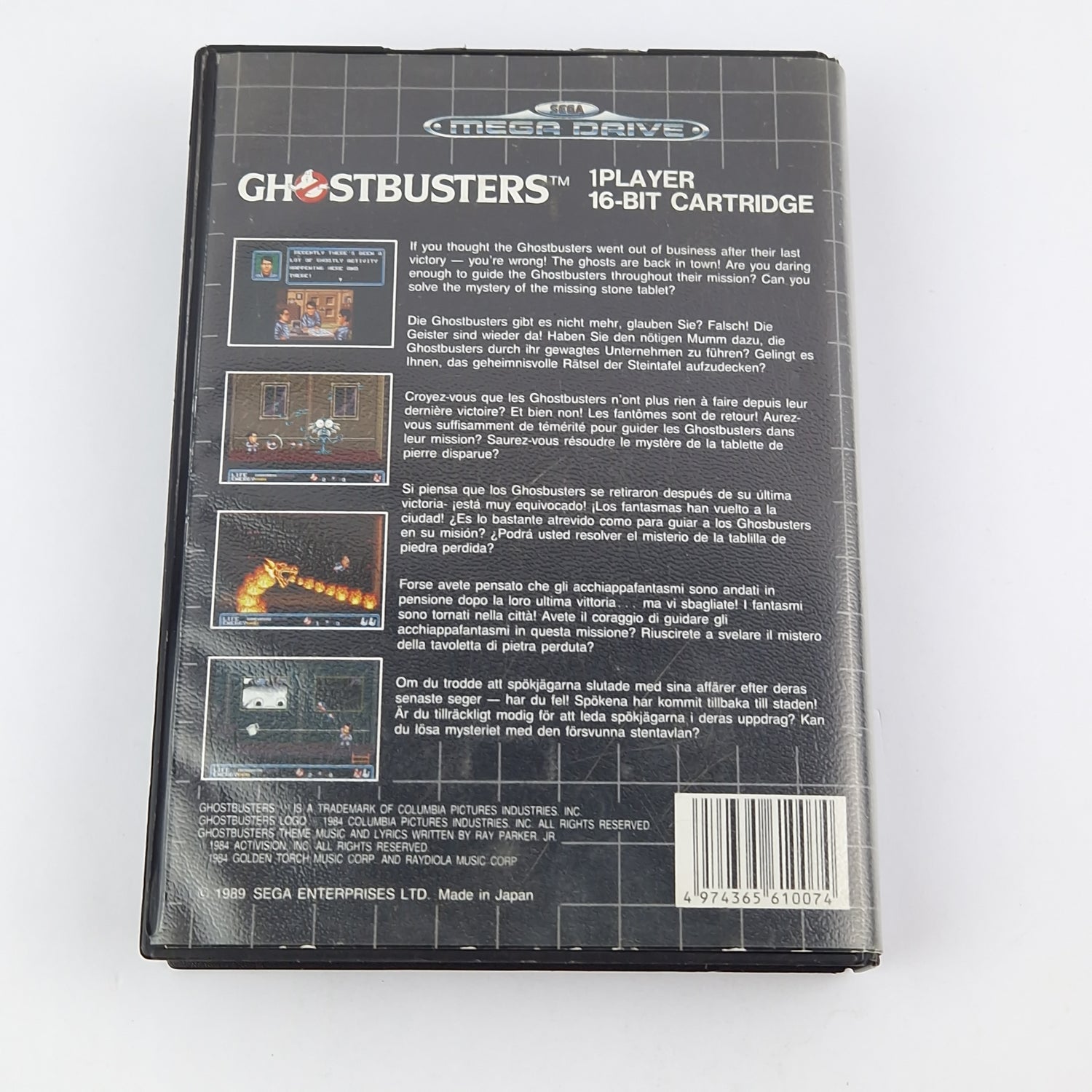 Sega Mega Drive Spiel : Ghostbusters - Modul Anleitung OVP cib / PAL MD Game