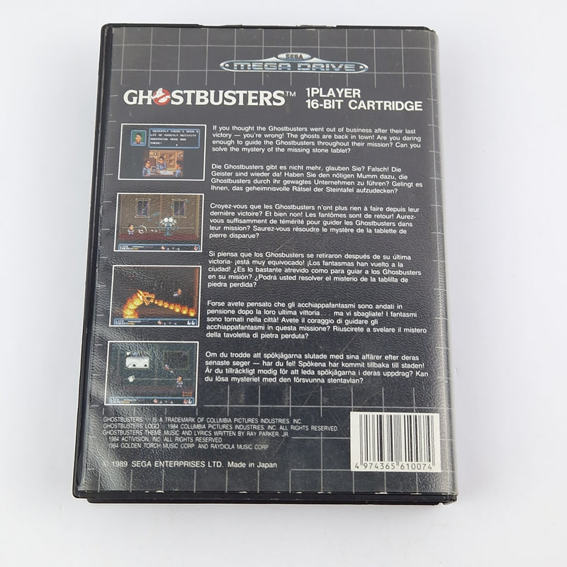 Sega Mega Drive Game: Ghostbusters - Module Instructions OVP cib / PAL MD Game