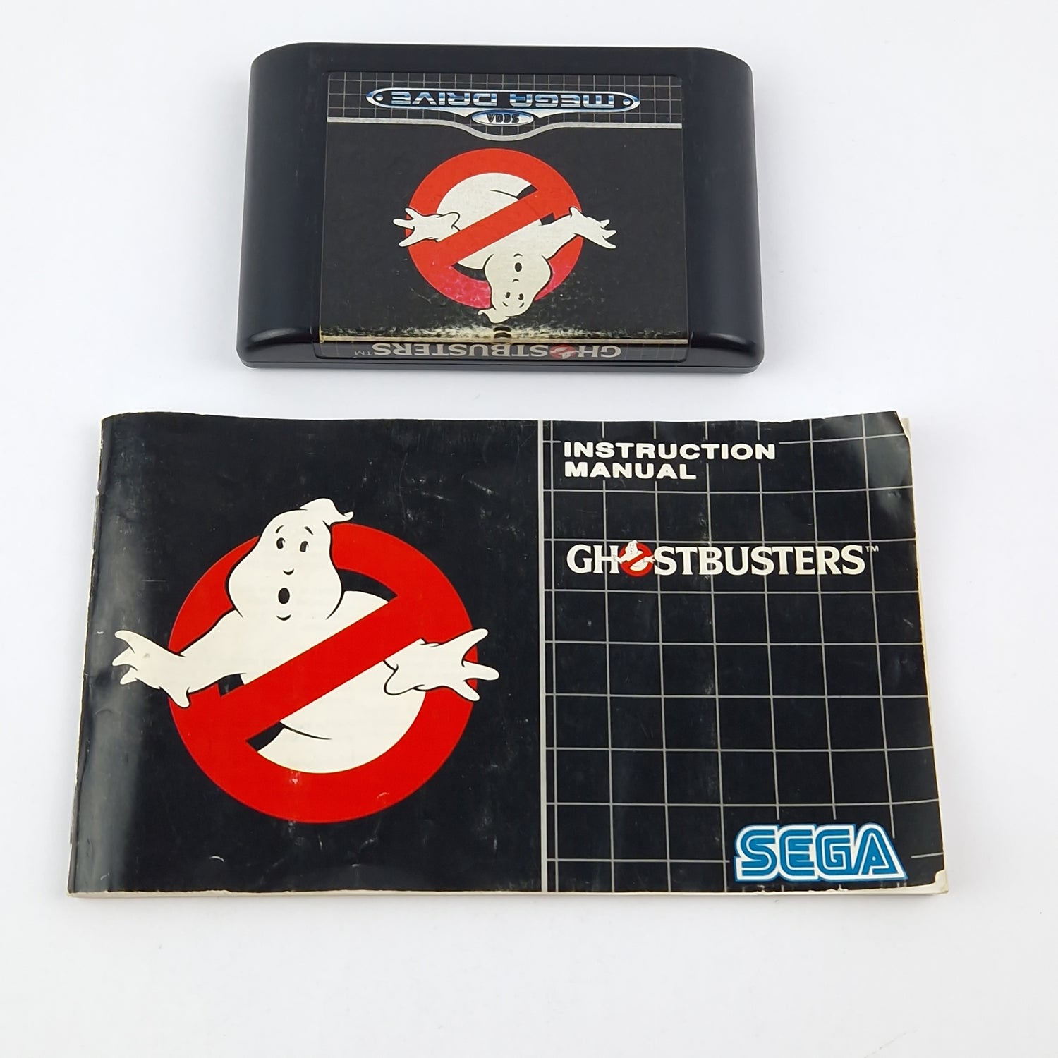 Sega Mega Drive Game: Ghostbusters - Module Instructions OVP cib / PAL MD Game