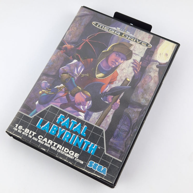 Sega Mega Drive Spiel : Fatal Labyrinth - Modul Anleitung OVP cib / PAL MD Game