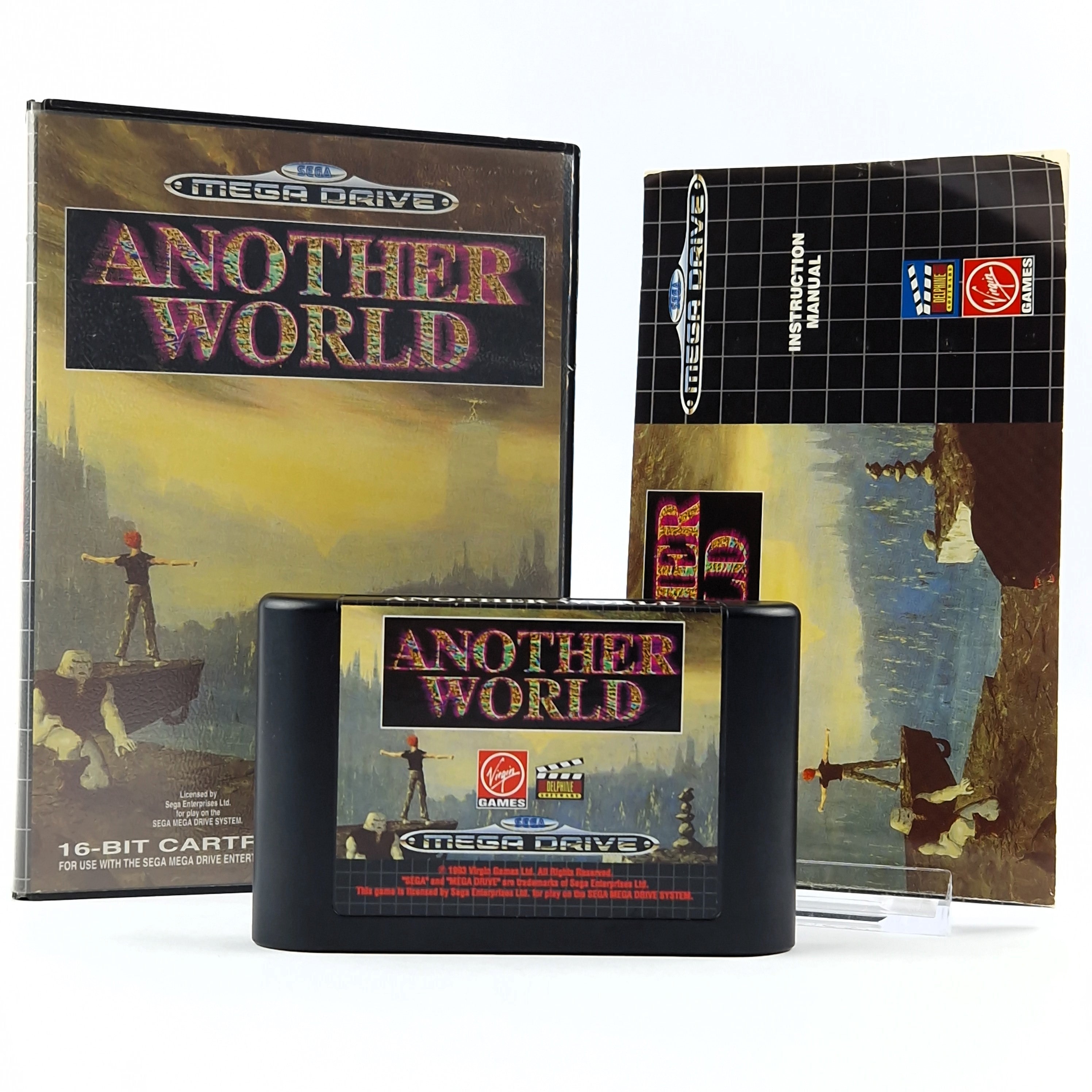 Sega Mega Drive Spiel : Another World - Modul Anleitung OVP cib / PAL