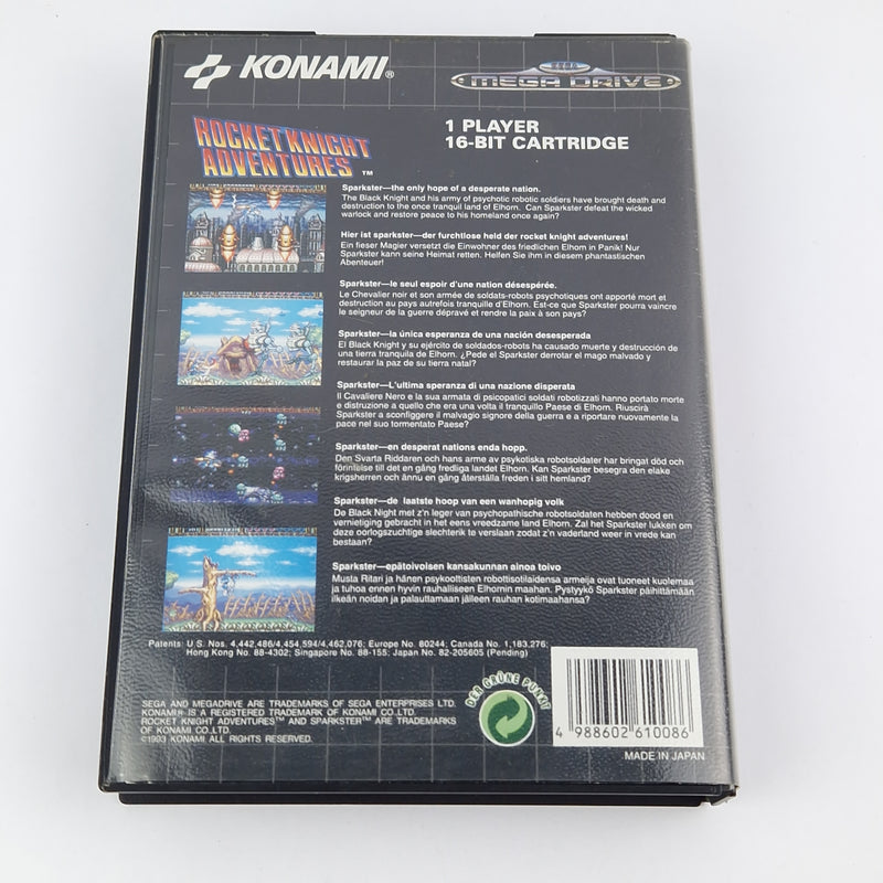 Sega Mega Drive Spiel : Rocket Knight Adventures - Modul Anleitung OVP cib PAL