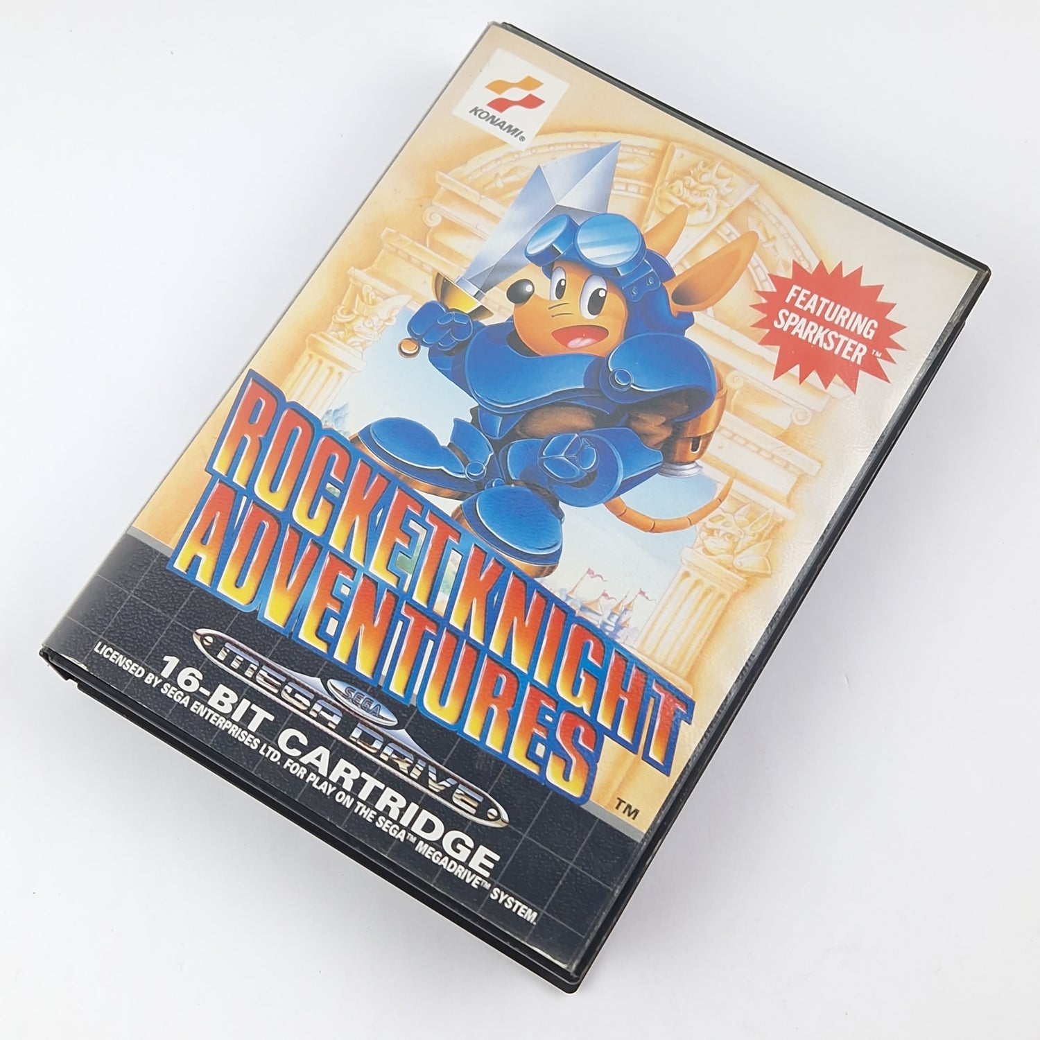 Sega Mega Drive Spiel : Rocket Knight Adventures - Modul Anleitung OVP cib PAL