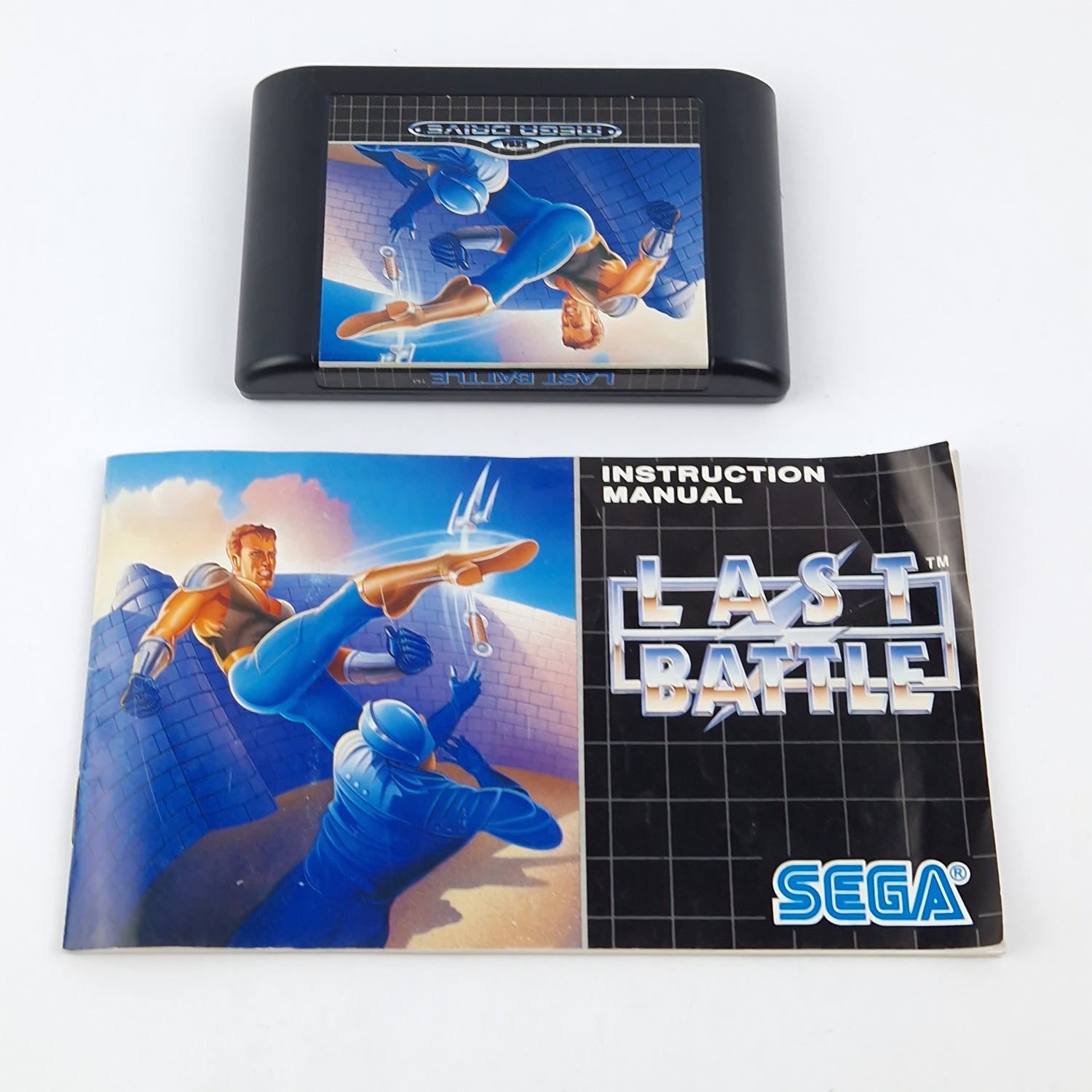 Sega Mega Drive Game: Last Battle - Module Instructions OVP cib / MD PAL Game