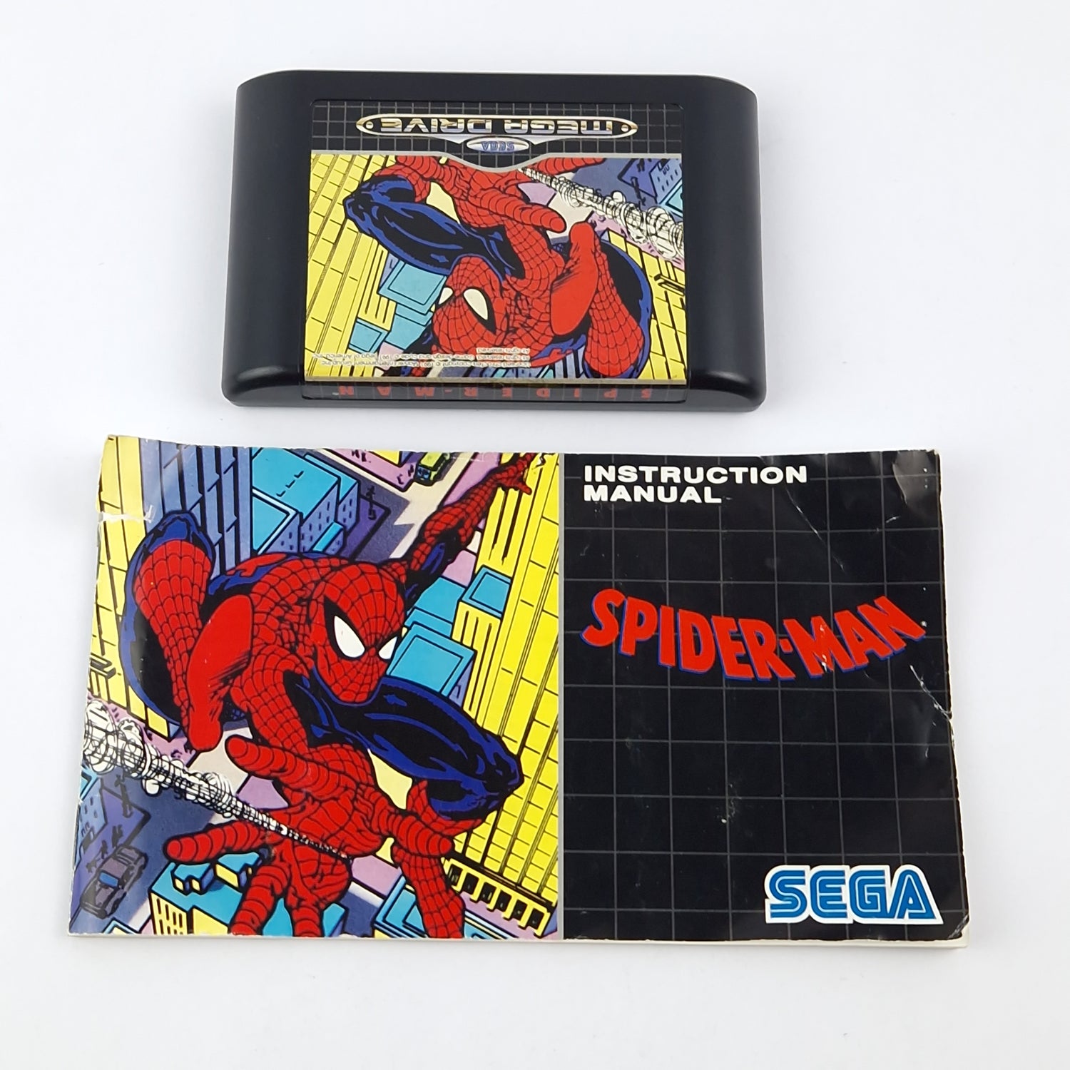 Sega Mega Drive Game: Spider-Man - Module Instructions OVP cib / MD PAL Game