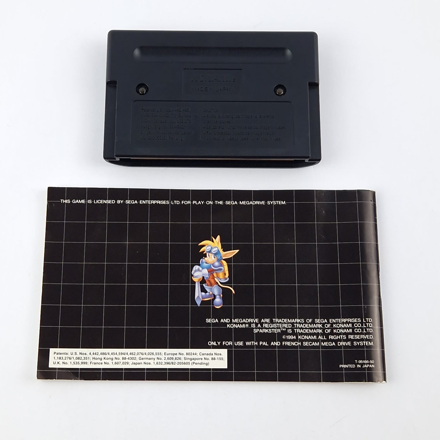 Sega Mega Drive Game: Sparkster - Module Instructions OVP cib / MD PAL Game
