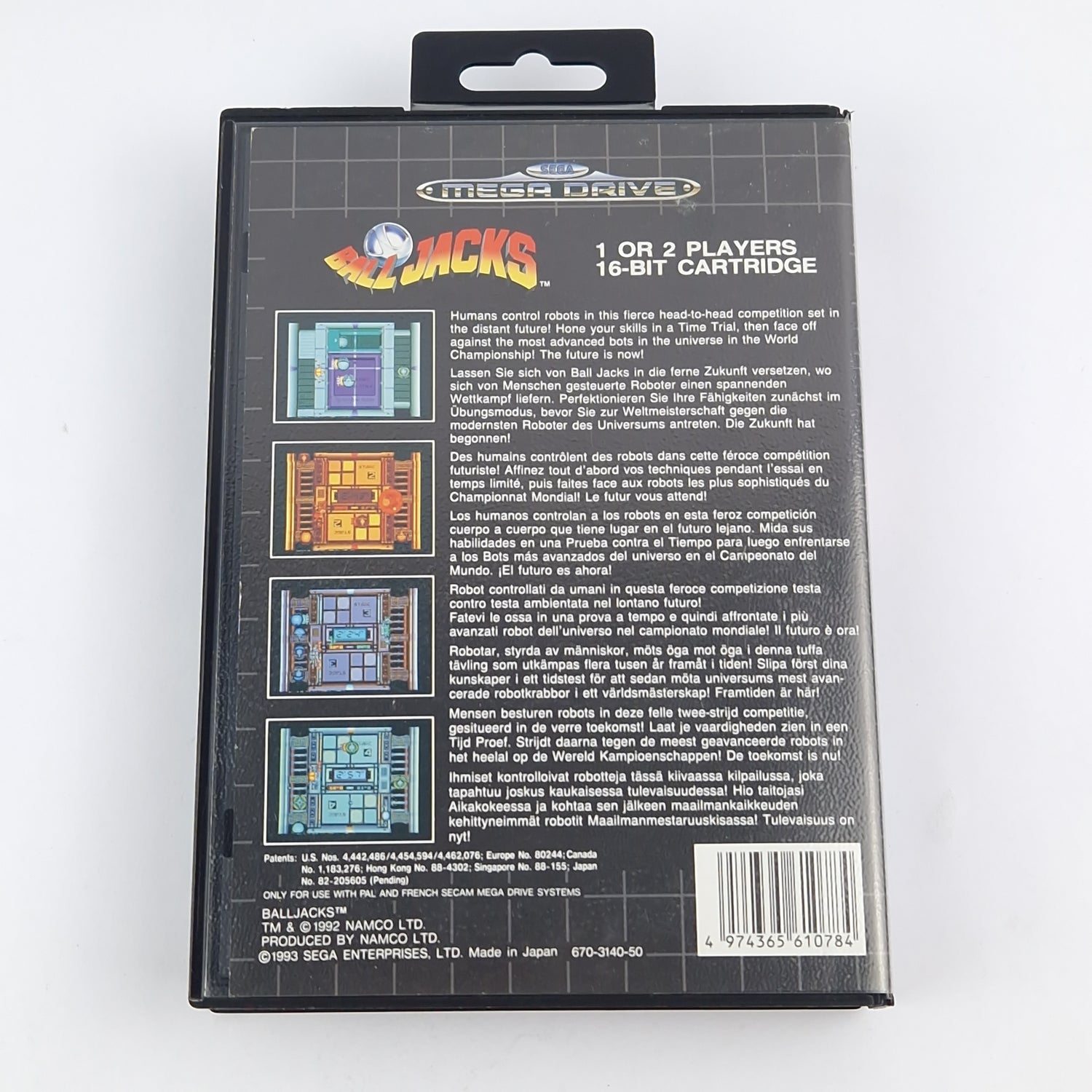 Sega Mega Drive Game: Ball Jacks - Module Instructions OVP cib / MD PAL Game