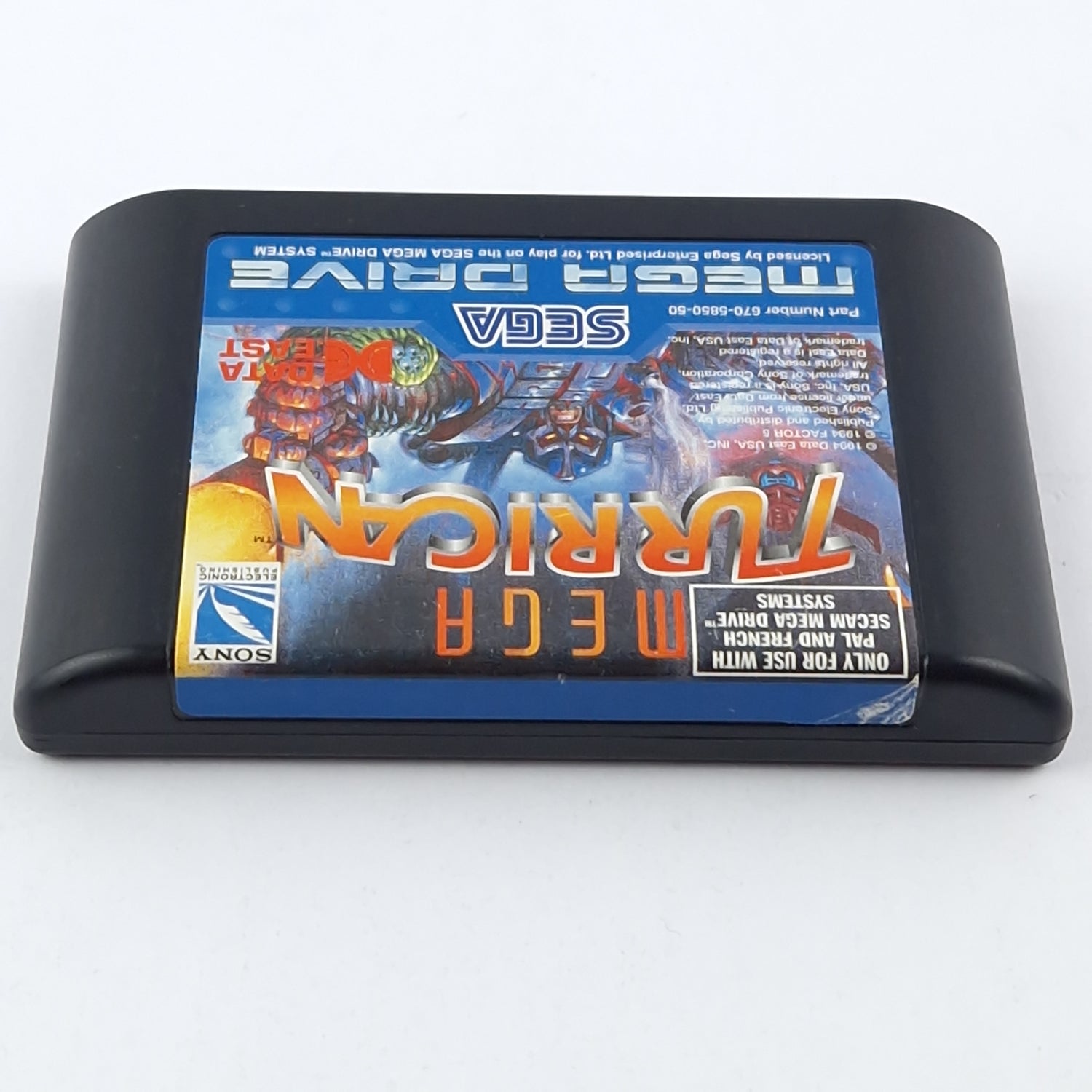Sega Mega Drive Game: Mega Turrican - Only module/cartridge without instructions in original packaging