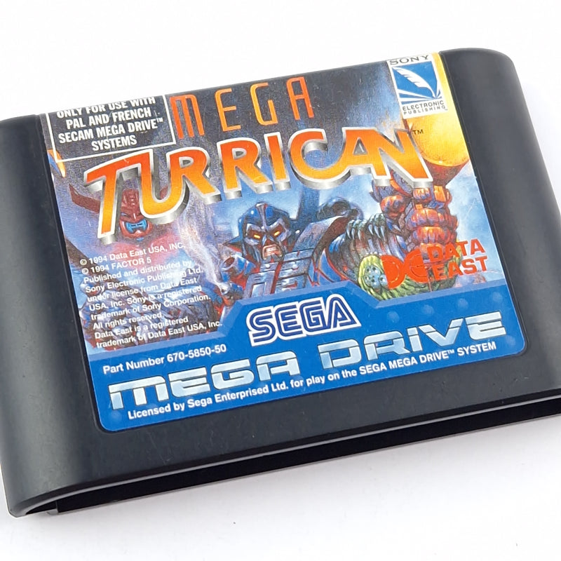 Sega Mega Drive Game: Mega Turrican - Only module/cartridge without instructions in original packaging